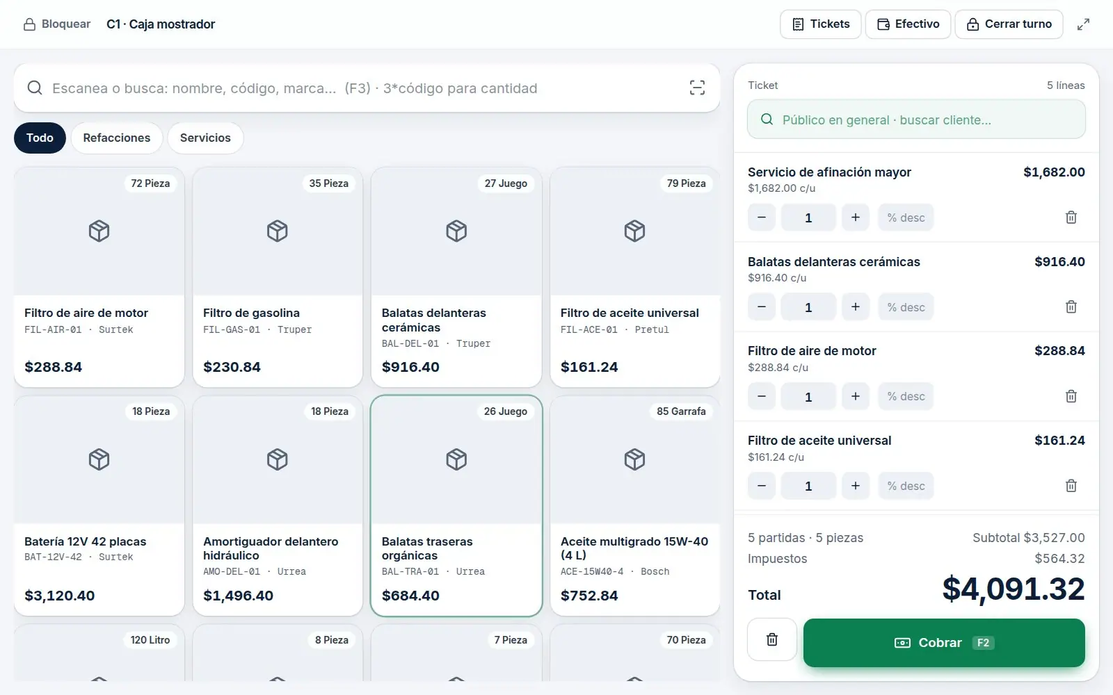 Terminal de punto de venta de RIMO